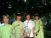Von links: Jonas Kadlubsky, Pascal Schönlaub, Philipp Schönlaub, Julian Rieger, Auf dem Bild fehlen: Marius Kadlubsky, Nick Talmon und Maximilian Herzog