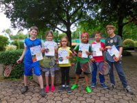 Unsere Talentiade Kleinfeld U10 Mannschaft 2016 bei der Urkunden-Verleihung