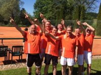 v.l. Jürgen Burr, Thomas Posovszky, Stefan Schmidt, Rainer Kampka, Gert Neunert, Udo Menschl, Dieter Kachelmuß. Es fehlen Frank Bender und Eberhard Stecher.